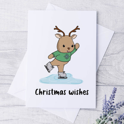 Reindeer Christmas Card Set, Pack of 5 A6 Cards - Dolly and Fred Designs