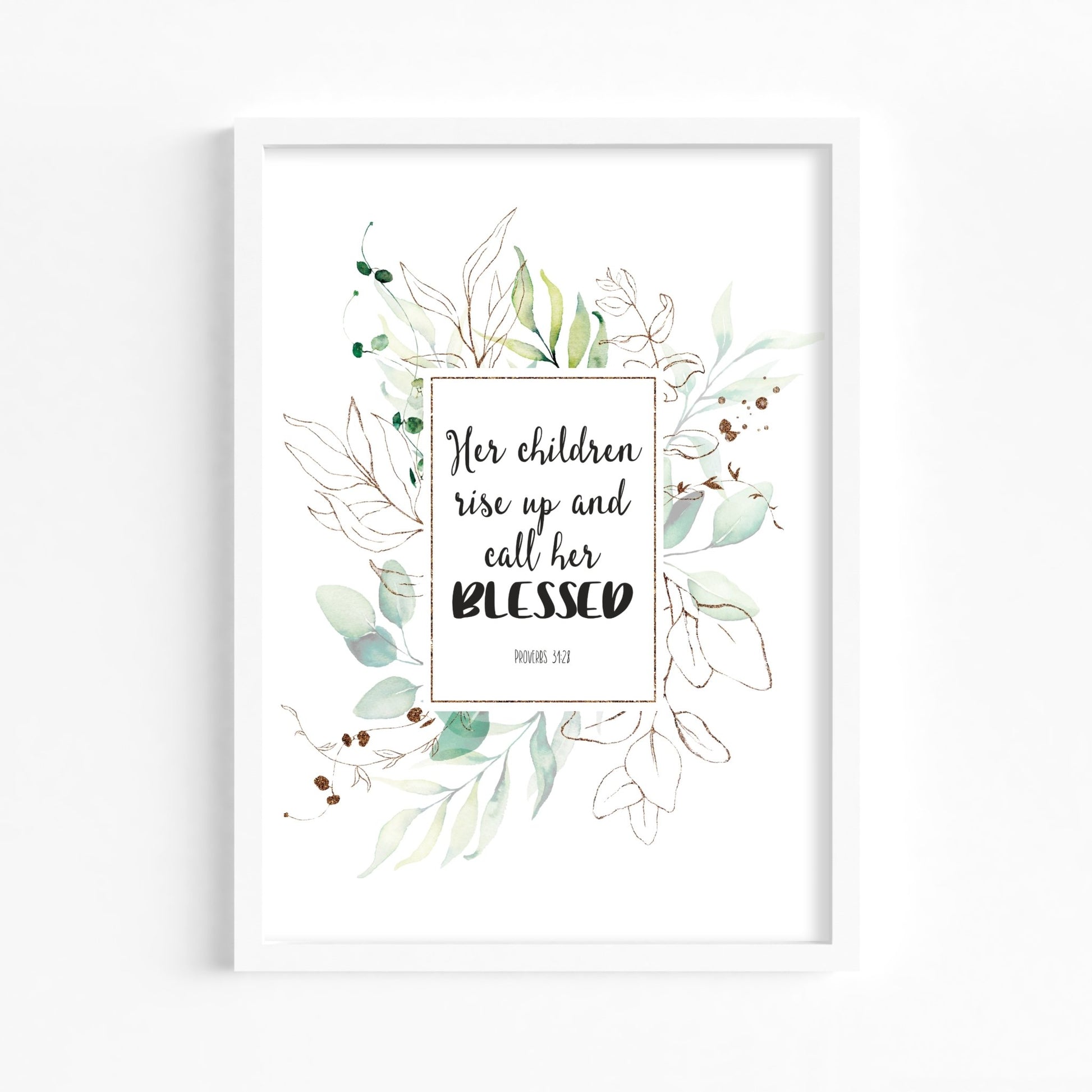 Rise up and call her blessed bible verse print - Dolly and Fred Designs