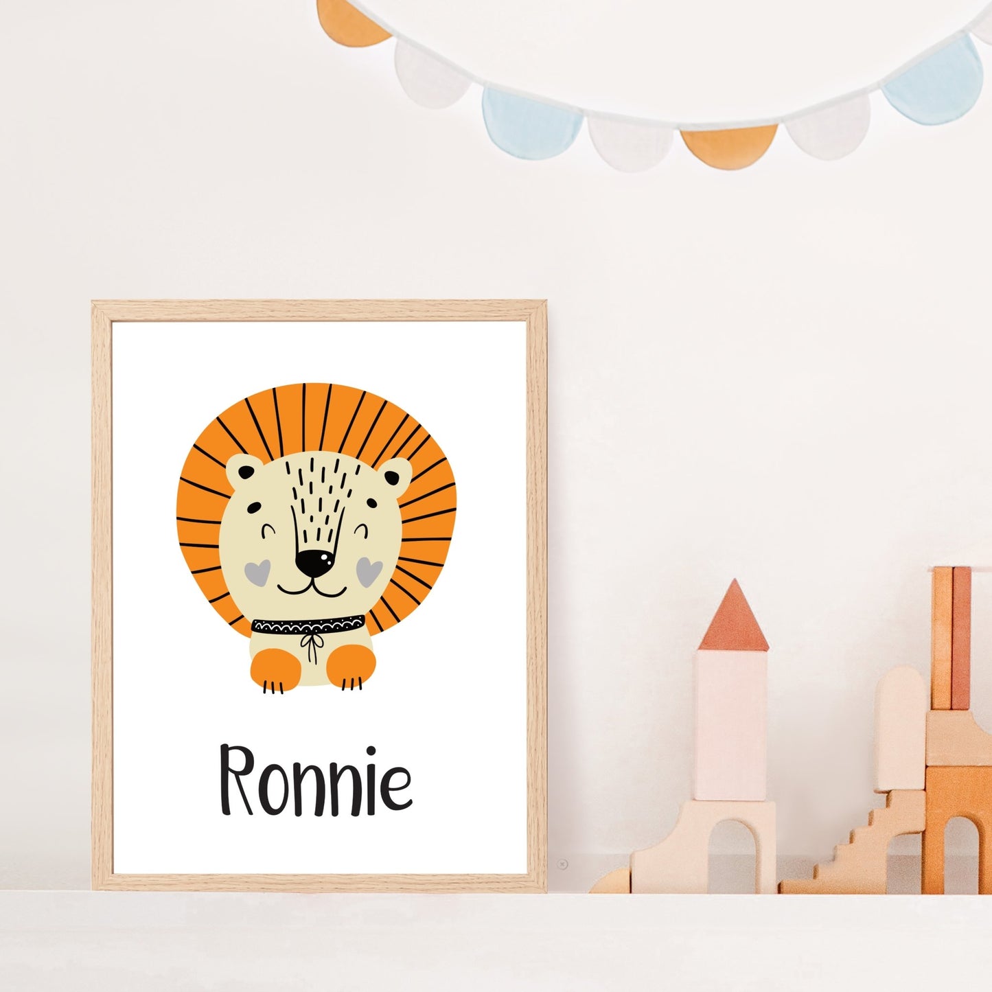 Scandinavian Lion Nursery Print Set - Dolly and Fred Designs