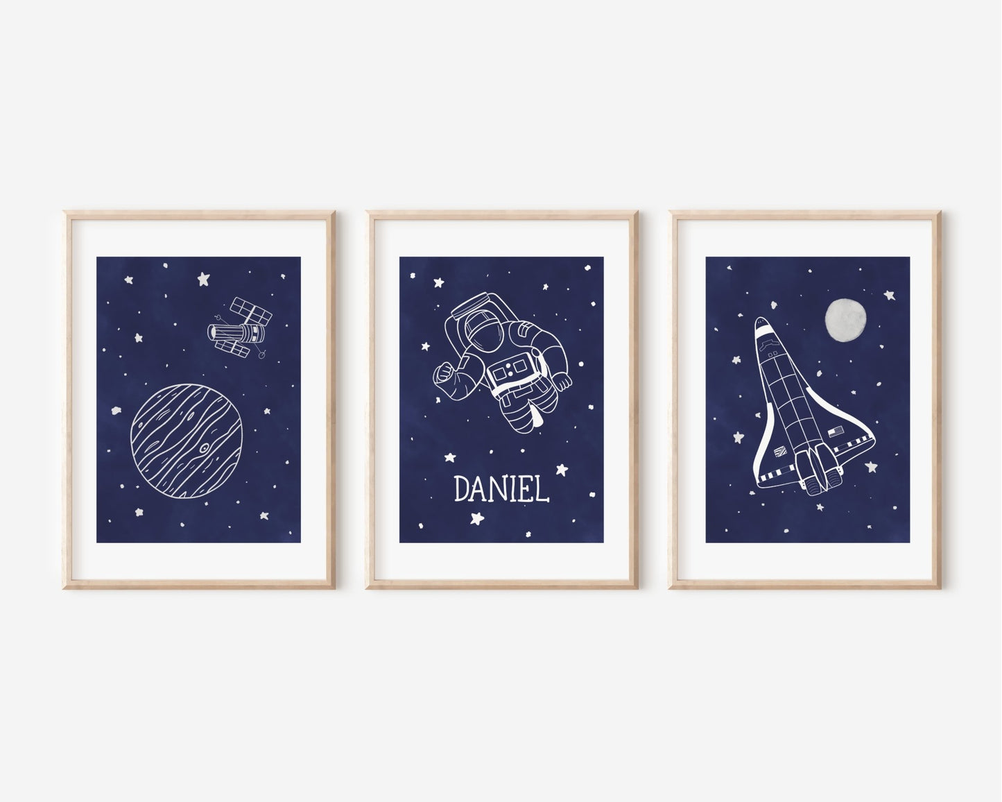 Space Themed Print Set - Dolly and Fred Designs