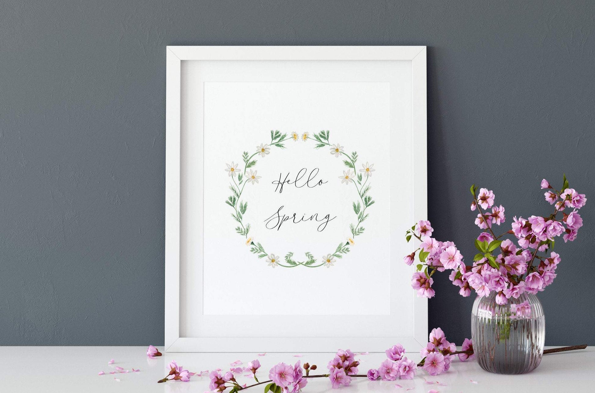 Spring flowers art print - Dolly and Fred Designs