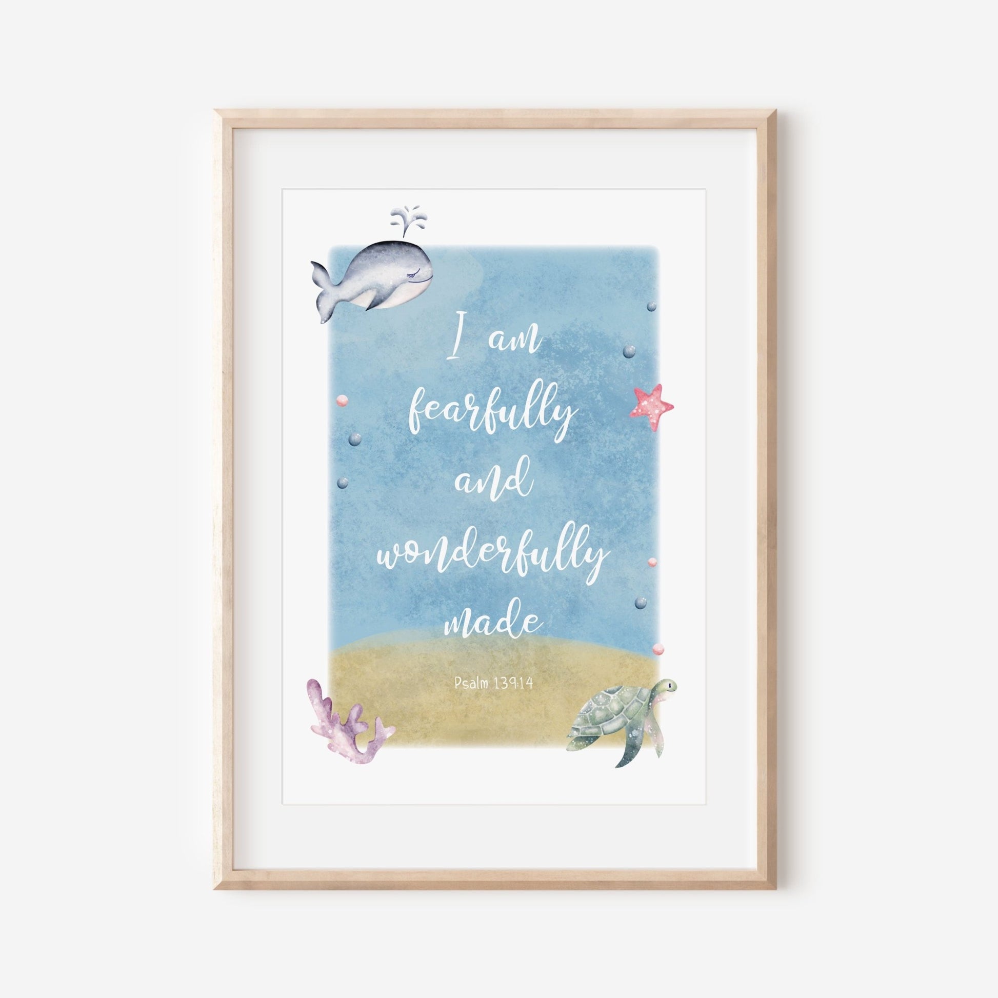 Under the Sea Bible Verse Print set - Dolly and Fred Designs